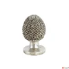 Kép 2/2 - Kerámai dísz ezüst óriás toboz Ornament Dejan L silver 32cm Holland SDDST53