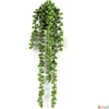 Kép 1/2 - Selyemvirág - művirág borsóka Senecio Rowleyanus green 45cm gyöngyfűzér Holland SDDST53