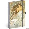 Kép 1/2 - Notesz 13x21cm Alphonse Mucha – Music, lined Realsystem 2025 kollekció!