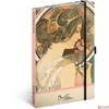Kép 1/2 - Notesz 13x21cm Alphonse Mucha – Primrose, dotted Realsystem 2025 kollekció!