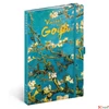 Kép 1/3 - Notesz B/6 Vincent van Gogh 25 Vonalas, 11x16cm Realsystem 2025 kollekció!