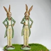 Kép 2/5 - Nyuszi figura 26x7x8cm Öltönyben (bézs/zöld) kézzel festett (2-féle)1db/ár SDGW26 tavasz húsvét