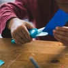 Kép 5/5 - Olló óvodai műanyag FISKARS türkiz 
