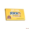 Kép 1/7 - Öntapadós jegyzettömb Stick N 76x127 mm, 100 lap, 360, sárga