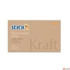 Kép 3/9 - Öntapadós jegyzettömb Stick N 76x127 mm, 100 lap, Kraft Notes, barna