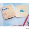 Kép 3/8 - Öntapadós jegyzettömb Stick N 76x76 mm, 100 lap, Kraft Notes, barna