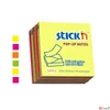 Kép 2/2 - Öntapadós jegyzettömb Stick N csomag, "Z", 76x76 mm, 6x100 lap neon színek