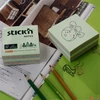 Kép 3/6 - Öntapadós kockatömb Stick N 76x76mm,400 lap,erdő színei pasztell mix