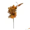 Kép 1/2 - Selyemvirág - művirág Ág leveles, tökkel, 82 cm, narancssárga