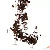 Kép 2/2 - Selyemvirág - művirág Girland leveles, 188 cm, barna