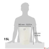 Kép 3/4 - Papírkosár 15l Exacompta PP, Office, matt fehér