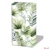 Kép 1/2 - Papírzsebkendő 10db-os Jungle leaves white