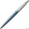 Kép 1/3 - Parker Jotter golyóstoll Waterloo - kék tolltest ezüst klipszes-nyomógombos toll 1953191