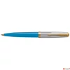 Kép 2/4 - Parker Royal golyóstoll 51 Premium Türkiz Kék,Arany Klipsz 21690