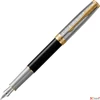 Kép 1/4 - Parker Royal Sonnet töltőtoll PREMIUM 18K METÁL FEKETE, ARANY KLIPSZ 2119784