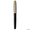 Kép 2/4 - Parker Royal Sonnet töltőtoll PREMIUM 18K METÁL FEKETE, ARANY KLIPSZ 2119784