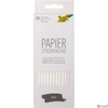 Kép 1/4 - Party papír szívószálak 20cm 25db/csomag "fehér "fehér