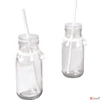 Kép 2/4 - Party papír szívószálak 20cm 25db/csomag "fehér "fehér
