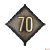 Kép 1/3 - Partylufi fólia 70. évszámos, fekete-arany számmal