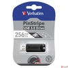 Kép 1/4 - Pendrive 256GB USB 3.0 VERBATIM Pinstripe fekete UV256GPF2