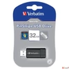 Kép 1/2 - Pendrive 32GB Verbatim USB 2.0, 10/4MB/sec PinStripe, fekete Verbatim 49064
