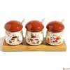 Kép 1/4 - Porcelántálka Autumn Breeze fedővel, kanállal 22x8x9cm