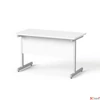 Kép 2/5 - Íróasztal szürke fémlábbal 120x70cm MAYAH Freedom SV-25 fehér