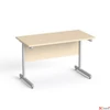 Kép 1/2 - Íróasztal szürke fémlábbal 120x70cm MAYAH Freedom SV-25 juhar