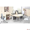 Kép 2/2 - Íróasztal szürke fémlábbal 120x70cm MAYAH Freedom SV-25 juhar