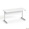 Kép 1/5 - Íróasztal szürke fémlábbal 140x70cm MAYAH Freedom SV-26 fehér