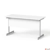 Kép 2/5 - Íróasztal szürke fémlábbal 140x70cm MAYAH Freedom SV-26 fehér