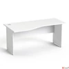 Kép 1/5 - Íróasztal íves baloslaplábbal 160x80cm MAYAH Freedom SV-24 fehér