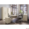 Kép 2/2 - Íróasztal íves jobbos szürke fémlábbal 160x80cm MAYAH Freedom SV-29 juhar