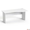 Kép 1/5 - Íróasztal íves jobboslaplábbal 160x80cm MAYAH Freedom SV-23 fehér