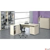 Kép 2/3 - Íróasztal íves jobboslaplábbal 160x80cm MAYAH Freedom SV-23 juhar