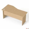 Kép 3/3 - Íróasztal íves jobboslaplábbal 160x80cm MAYAH Freedom SV-23 kőris