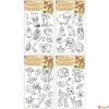 Kép 1/2 - Sablon kontúros 30x21cm adhezív fólián, vegyes minták 
