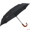 Kép 1/4 - Samsonite esernyő WOOD Classic S 3 sect. auto O/C CROOK 108978/1041 Fekete/