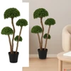 Kép 1/3 - Selyemvirág - művirág 128cm buxus bonsia zöld 48x128cm SDDST5 élthű
