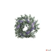 Kép 2/3 - Selyemvirág - művirág 25cm levendula koszorú lila 25x25x25cm SDDST5  élethű