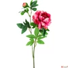 Kép 1/3 - Selyemvirág - művirág 68cm paeonia pink ciklámen 15x15x68cm SDDST5 pünközsdirózsa bimbókkal élethű