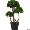 Kép 3/3 - Selyemvirág - művirág fa 80cm buxus bonsia zöld 80x40x32cm SDDST5 élthű