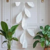 Kép 1/3 - Selyemvirág - művirág girland2 fehér színjátszós 0.5cmx10cmx125cm sdkae