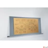 Kép 5/5 - Sigel Meet Up Moderációs texti 90x180cm, alumínium kerettel, kétoldalas kétoldalas, szürke