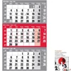 Kép 2/2 - Speditőr naptár 2026 6061-91 piros Realsystem 2026 kollekció!