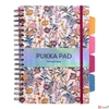 Kép 3/5 - Spirálfüzet B5 vonalas 100 lap, PUKKA PAD Project Book Bloom vegyes minta
