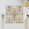 Kép 2/2 - Szalvéta 33x33cm Baroque ornament cream 20db-os