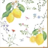 Kép 1/2 - Szalvéta 33x33cm Fleurs et Citrons, 20db-os