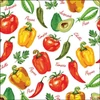 Kép 1/2 - Szalvéta 33x33cm Vegetables and herbs 20db-os