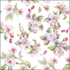 Kép 3/3 - Szalvéta Ambiente spring blosom white 25x25 3rétegű, 20db/csomag 12518160